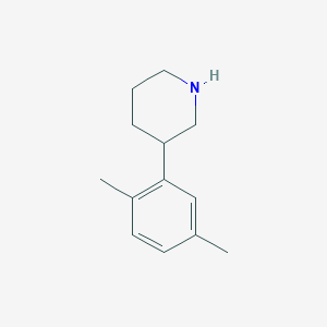 molecular formula C13H19N B13599471 3-(2,5-Dimethylphenyl)piperidine 