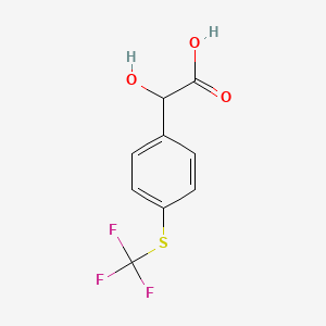 2-Hydroxy-2-(4-((trifluoromethyl)thio)phenyl)acetic acid