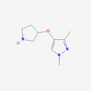 1,3-dimethyl-4-(pyrrolidin-3-yloxy)-1H-pyrazole