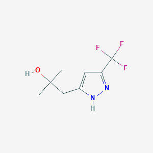 2-methyl-1-[3-(trifluoromethyl)-1H-pyrazol-5-yl]propan-2-ol