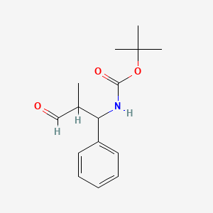 tert-butyl N-(2-methyl-3-oxo-1-phenylpropyl)carbamate