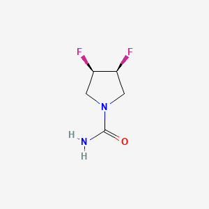 (3R,4S)-3,4-difluoropyrrolidine-1-carboxamide,cis