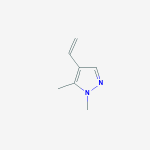 molecular formula C7H10N2 B13599647 4-Ethenyl-1,5-dimethyl-1H-pyrazole CAS No. 90124-60-0