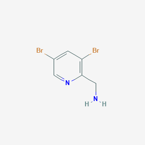 molecular formula C6H6Br2N2 B13599657 (3,5-Dibromopyridin-2-yl)methanamine 