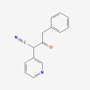 3-Oxo-4-phenyl-2-(pyridin-3-yl)butanenitrile