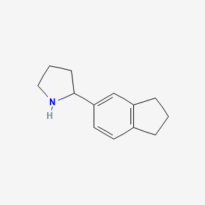 2-(2,3-Dihydro-1H-inden-5-YL)pyrrolidine