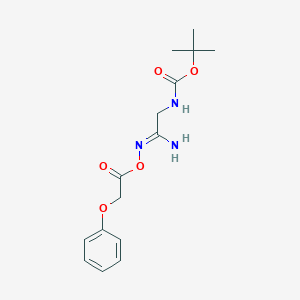 (Z)-(1-amino-2-{[(tert-butoxy)carbonyl]amino}ethylidene)amino 2-phenoxyacetate