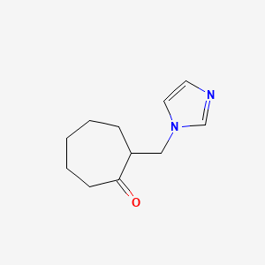 molecular formula C11H16N2O B1359971 2-(1H-咪唑-1-基甲基)环庚酮 CAS No. 1142202-13-8