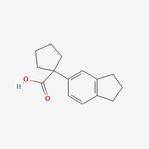 1-(2,3-dihydro-1H-inden-5-yl)cyclopentane-1-carboxylic acid