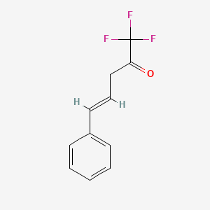 molecular formula C11H9F3O B13599718 1,1,1-Trifluoro-5-phenylpent-4-en-2-one 