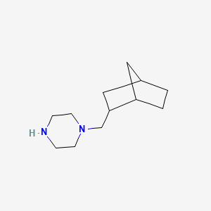 molecular formula C12H22N2 B13599766 1-(Bicyclo[2.2.1]heptan-2-ylmethyl)piperazine 