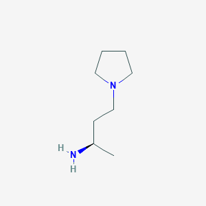 molecular formula C8H18N2 B13599825 (2r)-4-(Pyrrolidin-1-yl)butan-2-amine 