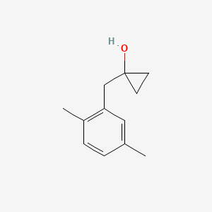 molecular formula C12H16O B13599834 1-(2,5-Dimethylbenzyl)cyclopropan-1-ol 