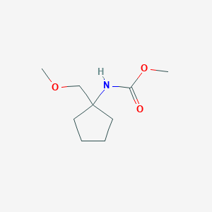 molecular formula C9H17NO3 B1359984 甲基[1-(甲氧基甲基)环戊基]氨基甲酸酯 CAS No. 1142197-99-6