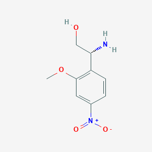 (r)-2-Amino-2-(2-methoxy-4-nitrophenyl)ethan-1-ol