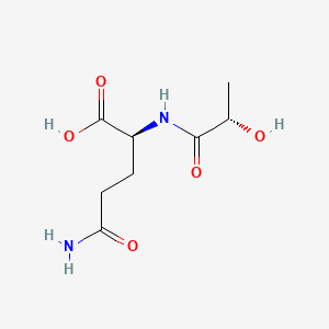 molecular formula C8H14N2O5 B13599851 N-l-lactoyl-l-glutamine 