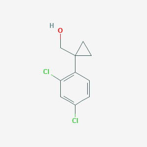 molecular formula C10H10Cl2O B13599874 (1-(2,4-Dichlorophenyl)cyclopropyl)methanol CAS No. 98480-34-3