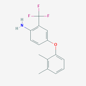molecular formula C15H14F3NO B1359991 4-(2,3-二甲基苯氧基)-2-(三氟甲基)苯胺 CAS No. 946784-54-9