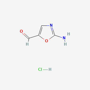 2-Amino-1,3-oxazole-5-carbaldehyde hydrochloride