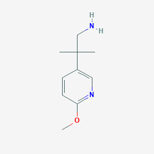 2-(6-Methoxypyridin-3-YL)-2-methylpropan-1-amine