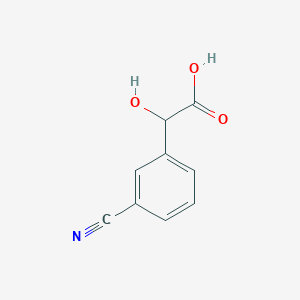 molecular formula C9H7NO3 B13599954 (3-Cyano-phenyl)-hydroxy-acetic acid 