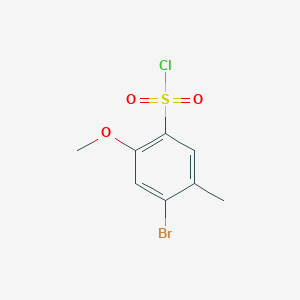 4-Bromo-2-methoxy-5-methylbenzene-1-sulfonylchloride