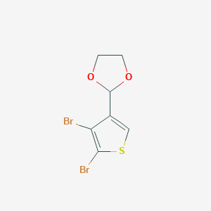 Thiophene, 2,3-dibromo-4-(1,3-dioxolan-2-yl)-