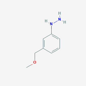 molecular formula C8H12N2O B13599999 (3-(Methoxymethyl)phenyl)hydrazine 