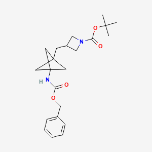 Tert-butyl 3-[(3-{[(benzyloxy)carbonyl]amino}bicyclo[1.1.1]pentan-1-yl)methyl]azetidine-1-carboxylate