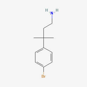 3-(4-Bromophenyl)-3-methylbutan-1-amine