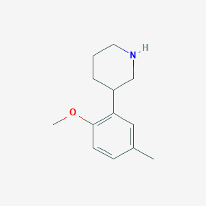 3-(2-Methoxy-5-methylphenyl)piperidine