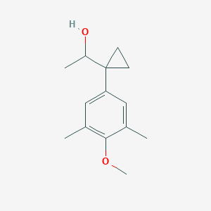 1-[1-(4-Methoxy-3,5-dimethylphenyl)cyclopropyl]ethan-1-ol