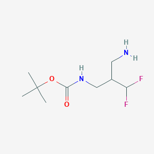 tert-butyl N-[3-amino-2-(difluoromethyl)propyl]carbamate