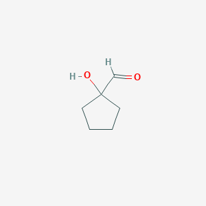 molecular formula C6H10O2 B13600099 1-Hydroxycyclopentane-1-carbaldehyde CAS No. 63457-91-0