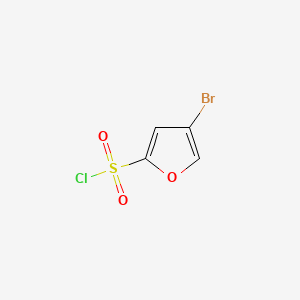 molecular formula C4H2BrClO3S B13600101 4-Bromofuran-2-sulfonyl chloride 