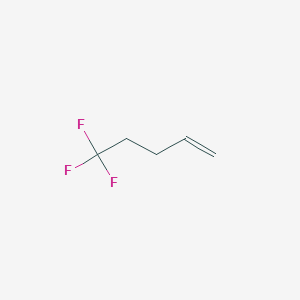 molecular formula C5H7F3 B13600113 5,5,5-Trifluoro-1-pentene 