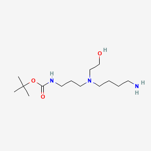 tert-butylN-{3-[(4-aminobutyl)(2-hydroxyethyl)amino]propyl}carbamate