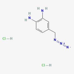 molecular formula C7H11Cl2N5 B13600131 4-(Azidomethyl)benzene-1,2-diaminedihydrochloride 