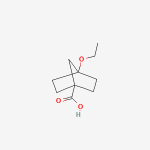 molecular formula C10H16O3 B13600173 4-Ethoxybicyclo[2.2.1]heptane-1-carboxylicacid 