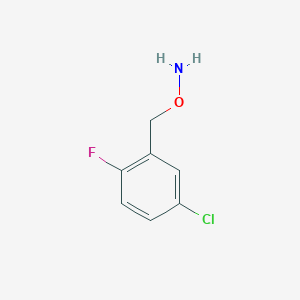 molecular formula C7H7ClFNO B13600189 O-(5-Chloro-2-fluorobenzyl)hydroxylamine 