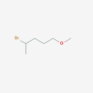 molecular formula C6H13BrO B13600191 4-Bromo-1-methoxypentane CAS No. 4457-68-5