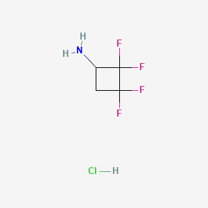 2,2,3,3-Tetrafluorocyclobutan-1-aminehydrochloride