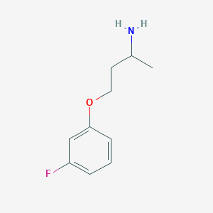 molecular formula C10H14FNO B13600213 4-(3-Fluorophenoxy)butan-2-amine 