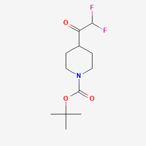 molecular formula C12H19F2NO3 B13600230 Tert-butyl 4-(2,2-difluoroacetyl)piperidine-1-carboxylate 