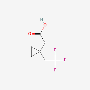 2-(1-(2,2,2-Trifluoroethyl)cyclopropyl)acetic acid