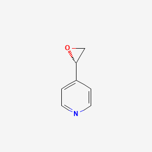 molecular formula C7H7NO B13600252 4-[(2R)-oxiran-2-yl]pyridine 