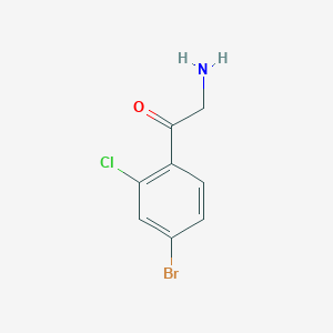 2-Amino-1-(4-bromo-2-chlorophenyl)ethan-1-one