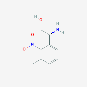 (r)-2-Amino-2-(3-methyl-2-nitrophenyl)ethan-1-ol