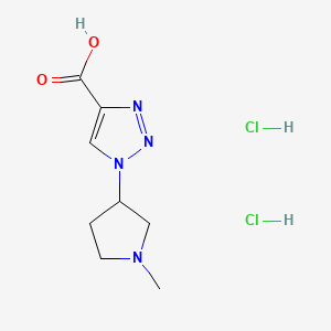 1-(1-methylpyrrolidin-3-yl)-1H-1,2,3-triazole-4-carboxylicaciddihydrochloride