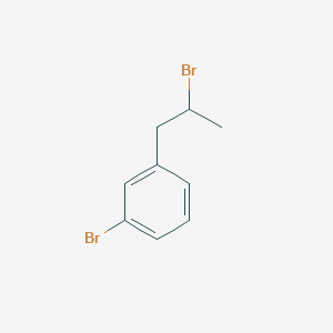 molecular formula C9H10Br2 B13600283 1-Bromo-3-(2-bromopropyl)benzene CAS No. 23430-37-7